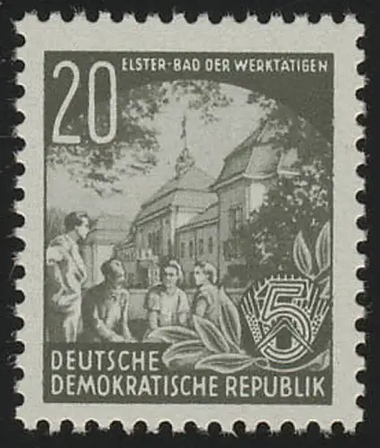 370 XII Fünfjahrplan 20 Pf Wz.2 XII, postfrisch **