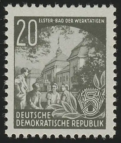 370 XII Fünfjahrplan 20 Pf Wz.2 XII **