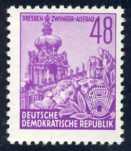 376 Fünfjahrplan 48 Pf, postfrisch **