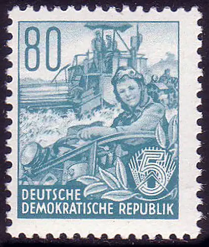378 Fünfjahrplan 80 Pf, postfrisch **