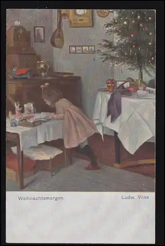 Künstler-AK Ludwig Voss: Weihnachtsmorgen, Verlag der Künstler-Gilde ungebraucht