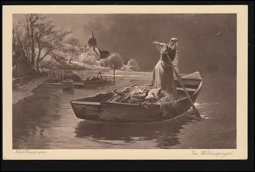 AK Karl Raupp: Dans le miroir d'ondes, Wiechmann Editeur Goslar, inutilisé