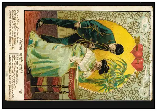 Amour-AK Percé les cœurs - Emmène-moi avec toi! Poème du perroquet, 13.9.1907