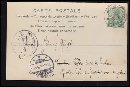 AK Artiste Fleurs avec poème - imitation bois, ROI 23.12.1901