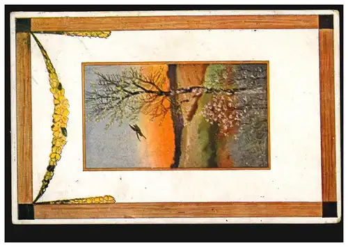 AK Artiste Petit paysage dans le cadre de MÜDEN (KR. GIFHORN) 14.5.10