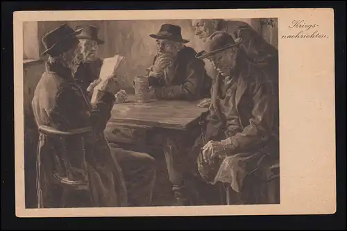 AK Hans Best: Nouvelles de la guerre, édition Krell Art Moderne, 7.5.1923