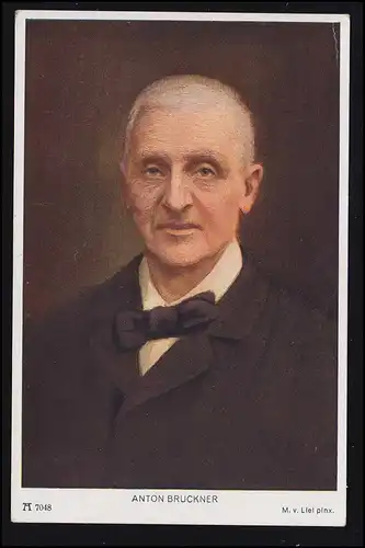 Künstler-AK M.v. Liel: Anton Bruckner, Ackermanns Kunstverlag, ungebraucht