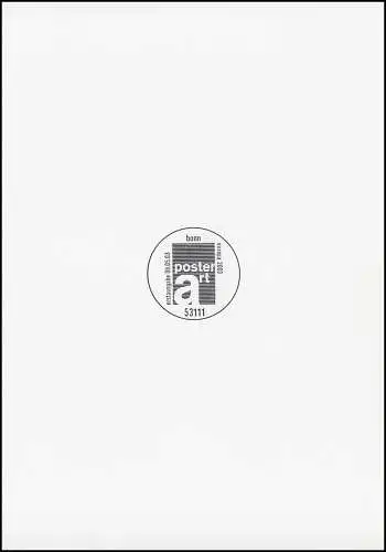 ETB 2336 EUROPA Plakatkunst 20/2003 - fehlende Marke und fehlender Druck/Text