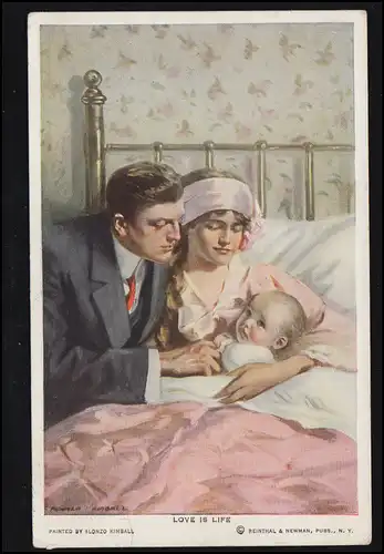 USA Artiste AK Alonso Kimball: Love est en direct - L'amour est la vie, POISSONS 1914