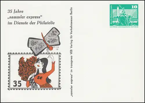 PP 15/20 Bauwerke 10 Pf sammler express 1982, **