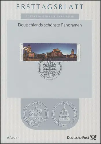 ETB 06/2013 Deutschlands schönste Panoramen, Gendarmenmarkt in Berlin