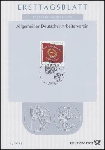 ETB 12/2013 Arbeiterverein, Vereinsfahne