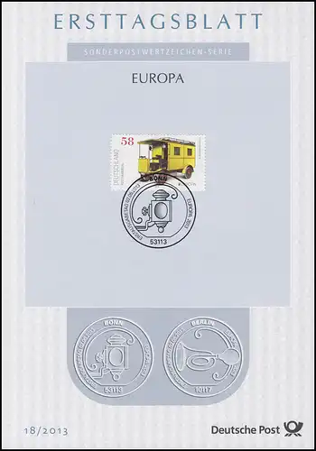 ETB 18/2013 Europa, Paketzustellwagen