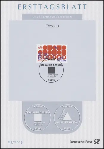 ETB 25/2013 Dessau, Bauhaus, Flugzeug