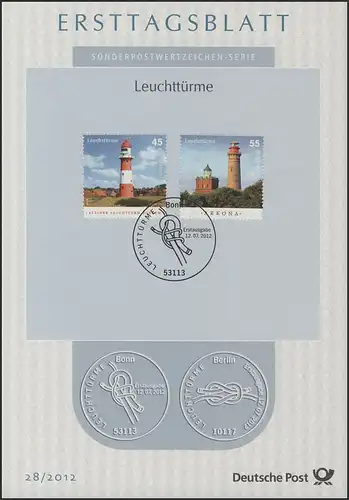 ETB 28/2012 Leuchttürme, Borkum und Arkona