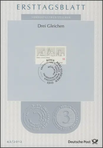 ETB 42/2012 Drei Gleichen, Burg Gleichen, Mühlburg, Wachsenburg