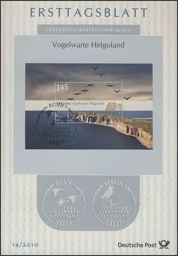 ETB 14/2010 Block 77 Vogelwarte Helgoland