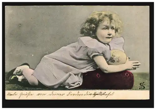 Suisse Enfants-AK Enfant priant, BASEL16 - 20.10.1909 selon KRADOLF 20/10/09