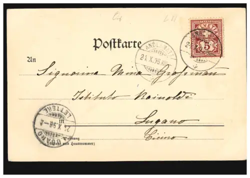 Artiste-AK Sons du soir - paysanne avec enfant après le travail sur le terrain lors de la prière d'adieu