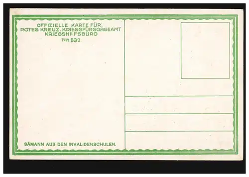 AK Artiste R. Moser: Semann dans les écoles d'invalidité, inutilisé