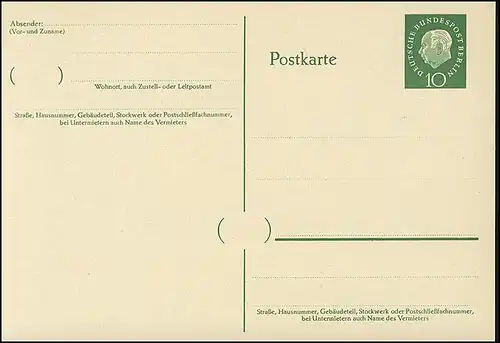 P 45 - Heuss/Medaillon 10 Pf **