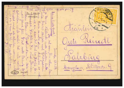 AK A. Lickov: Oieliesl, INNSBRUCK 2 - 2a - 24.1.1924