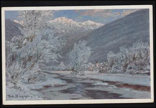 Artiste-AK Robert Büger: Gloire d'hiver, Art de Munich, impertinente.
