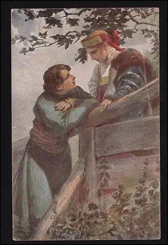 Künstler-AK S. Solomko: Am Gehege, Verlag T.S.N., ungebraucht