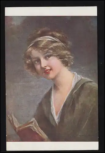 AK Artiste Fr. Martin-Kavel: Un livre attrayant, LONAY 25.5.1915