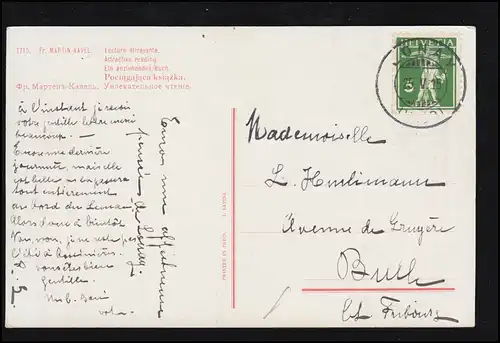 AK Artiste Fr. Martin-Kavel: Un livre attrayant, LONAY 25.5.1915