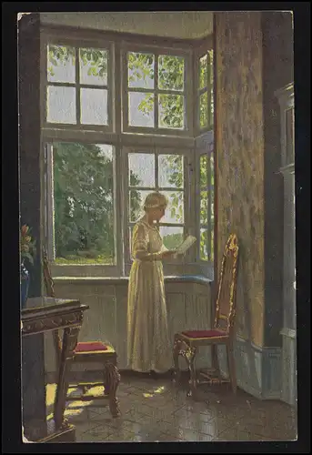 AK V. Krogh: Sa lettre, Art danois, édition ASCO, inutilisé