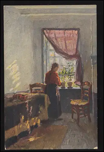 Artiste-AK H. Nordenberg: Mère de maison, maison mère, édition M.M.B., non utilisée