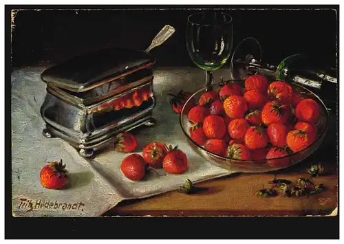 Poste ferroviaire FRANKFURT-BASEL ZUG 86 - 22.7.1932 sur l'artiste-AK Fruits frais