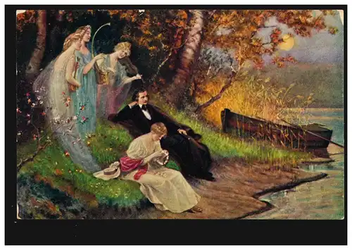 AK Artiste C. Schweninger: R. Schumann, couru 27.9.1916