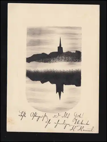 AK Artiste miroir d'eau d un château, maison d 'édition Zeller MUNICH 1933