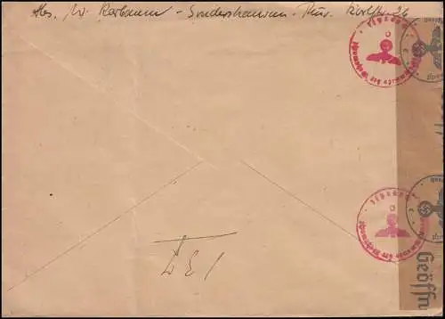 Censuration Haut Commandement de la Wehrmacht R-Lettre 747+714+739+745, CHAUSSES SPÉCIALES 8.10.40