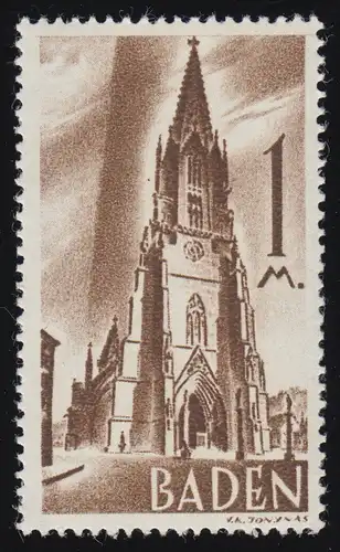 Baden 13yv II Freize 1 M. **