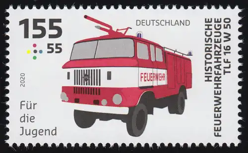3559 Feuerwehrfahrzeug 155 Cent Löschfahrzeug, ** postfrisch