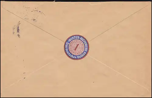 Landpost-Stempel Kersbach au sujet de RAU (PEGNITZ) LAND 9.4.1934 Lettre à Munich