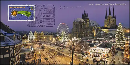 164. Erfurter Noël marque 2014, édition 1500 SSt ERFURT Pyramide 25.11.2014