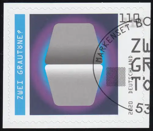 3540 Des tromperies optiques: deux nuances de gris?, sk. sur film neutre, O