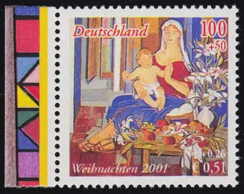 2226I Weihnachten 100+50 Pf/ 0,51+0,26 Euro, Type I aus Block 56I, **