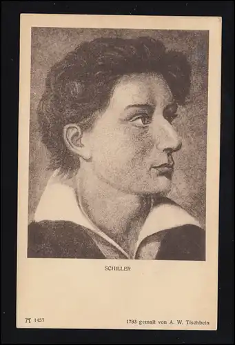 AK Peinture de A.W. Tischbein: Friedrich von Schiller, inutilisé