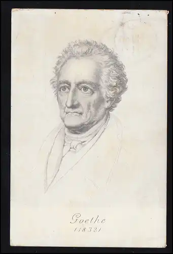 AK Goethe (1832) aus JENA 13.3.1913 nach Ohrdruf