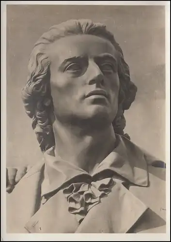 AK Schiller - Detail des Goethe-Schiller-Denkmals in Weimar, ungebraucht