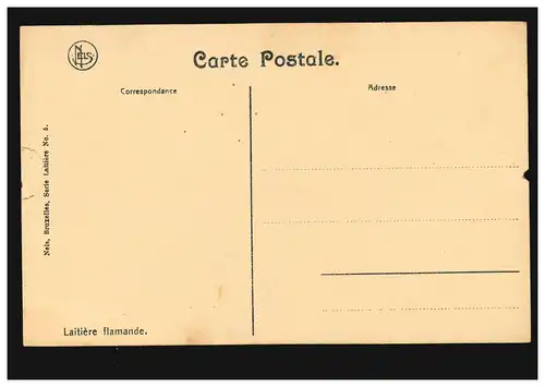 AK - Les sérénades hollandaises en Flandre: laitière flamande, non utilisée