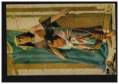 AK Ägyptische Volkstrachten - Gemälde von Wilhelm Vita: Hüterin des Geheimnisses