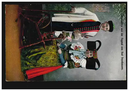 AK Costumes populaires de la région de Bad Oeynhausen Paar, BAD OEYNHAUSEN 23.6.15