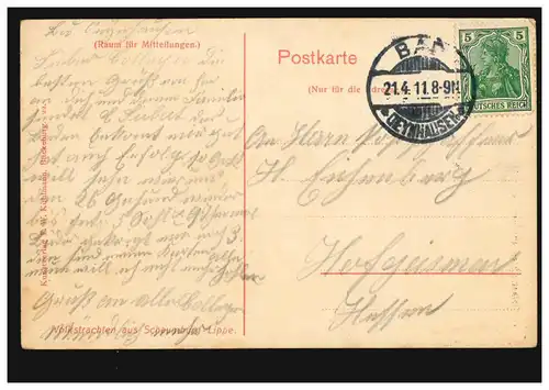 AK Volkstrachten aus der Gegend von Bad Oeynhausen Familie, BAD OEYNHAUSEN 1911