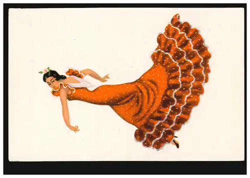 AK Chaussettes espagnoles: danseuse flamenco Bailoara d'Andalousie, non utilisée